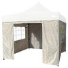 Grasekamp Seitenteile für Faltpavillon Modena Premium Line grau Polyester-Mischgewebe B/H/T: ca. 300x195x300 cm Modena Premium Line - grau (300,00/195,00/300,00cm) - Grasekamp
