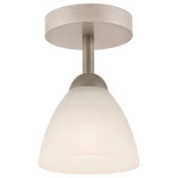 Lamkur Deckenleuchte weiß buche Holz Stahl Glas B/H/L: ca. 20x14x30 cm 1 Brennstellen Adriano - weiß/buche (30,00/20,00/14,00cm) - Lamkur