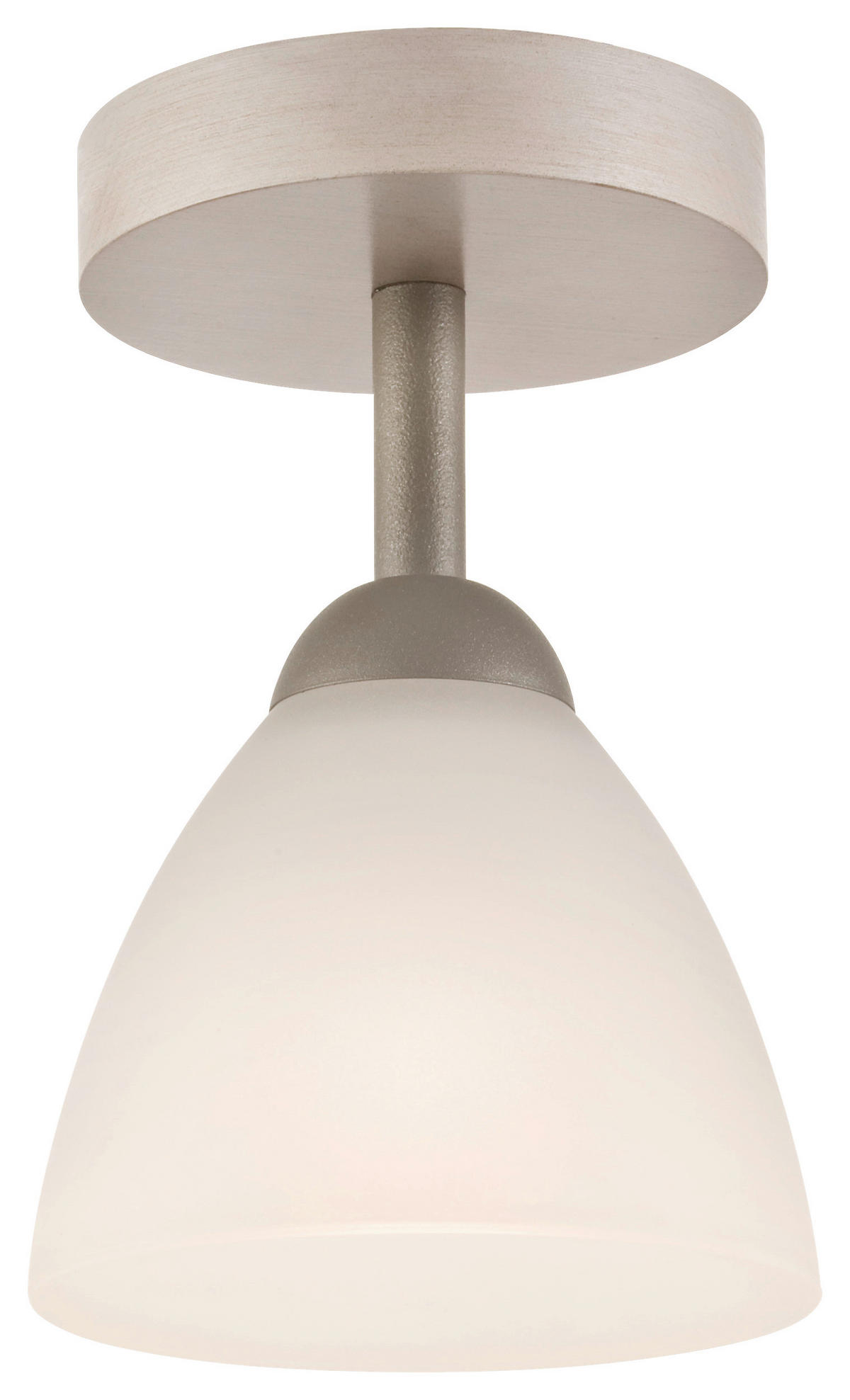 Lamkur Deckenleuchte weiß buche Holz Stahl Glas B/H/L: ca. 20x14x30 cm 1 Brennstellen Adriano - weiß/buche (30,00/20,00/14,00cm) - Lamkur