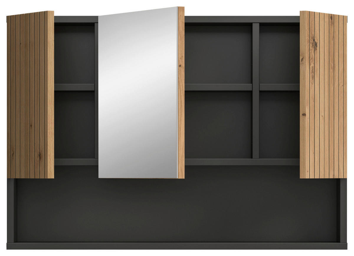 Spiegelschrank Mone Basalt Nachbildung Artisan Oak Nachbildung B/H/T: ca. 80x55x17 cm Mone - Basalt (80,00/55,00/17,00cm) - xonox.home
