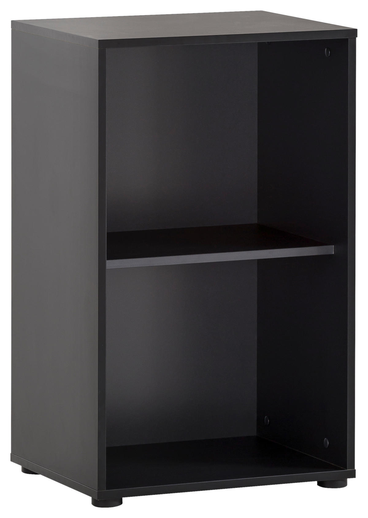 Regal Hank schwarz matt B/H/T: ca. 50,9x83,6x41 cm Hank - schwarz (50,90/83,60/41,00cm) - Möbelpartner