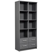 Regal Elenzio Graphit B/H/T: ca. 81,5x191,2x40 cm Elenzio - Graphit (81,50/191,20/40,00cm) - Inter Link