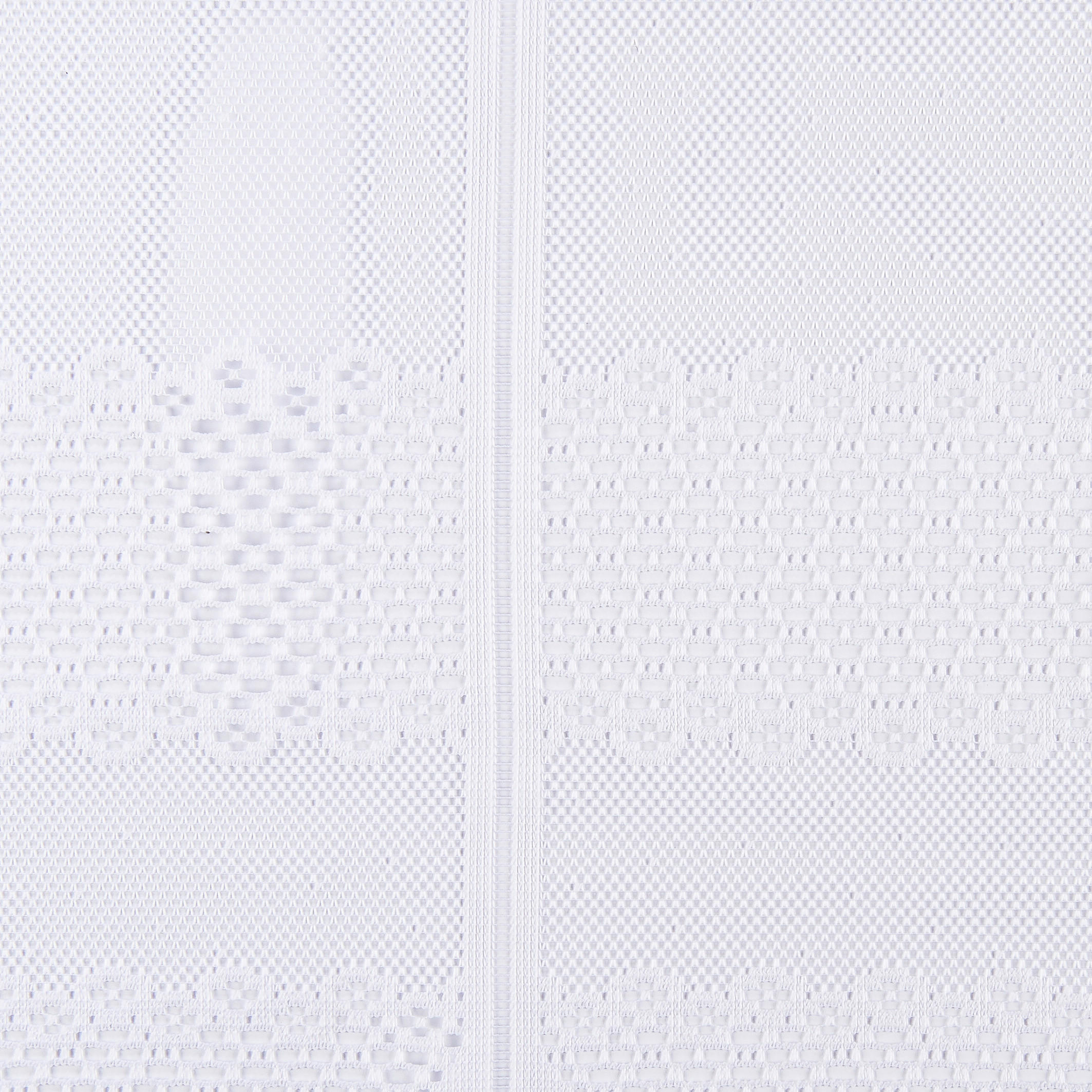 Scheibengardinen-Meterware weiß H: ca. 50 cm Scheibengardine - weiß (50,00cm)