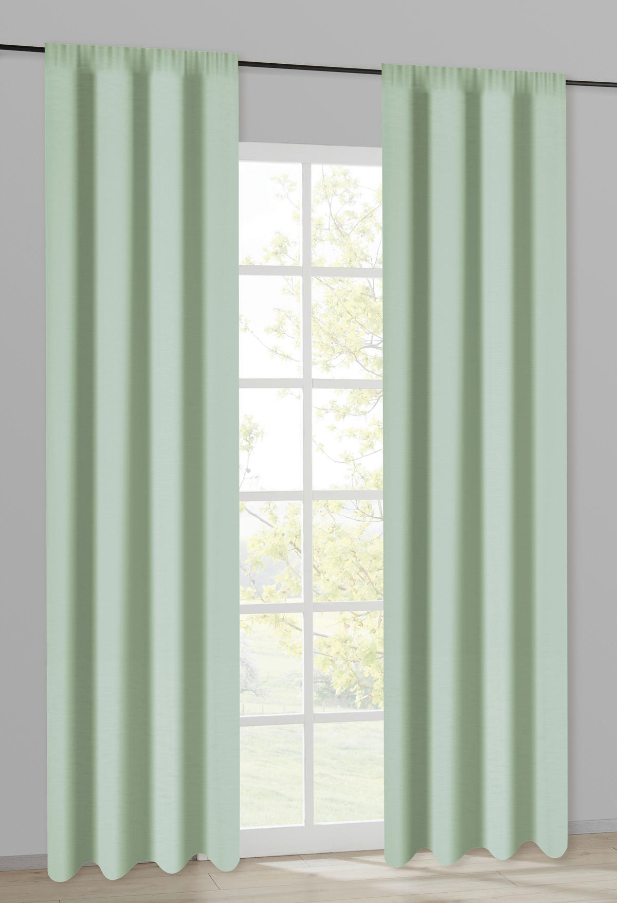 Kombivorhang Jule salbei B/L: ca. 140x245 cm Jule - salbei (140,00/245,00cm)