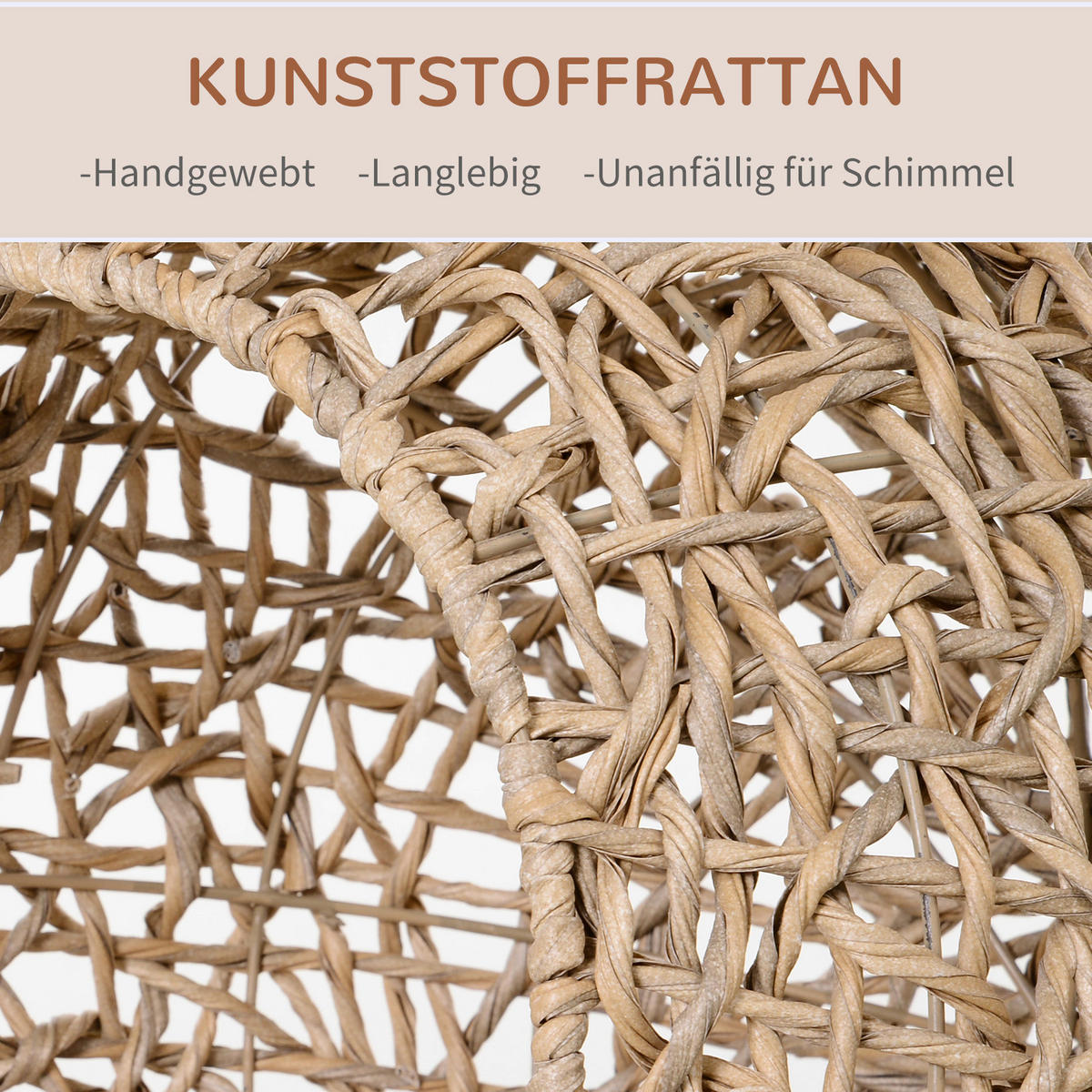 PawHut Katzenkorb natur Rattan B/H/L: ca. 52x58x52 cm Katzenkorb - natur (52,00/52,00/58,00cm) - PawHut