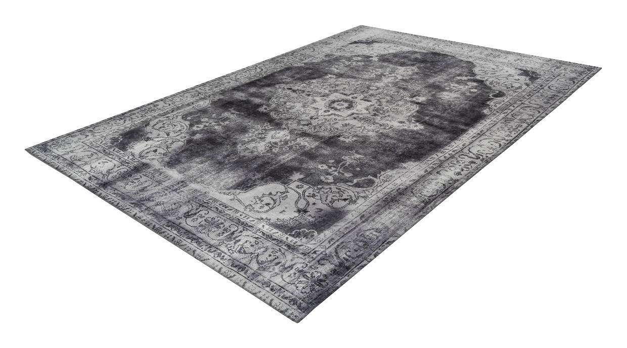 360Living Teppich Vintage hellgrau B/L: ca. 140x200 cm Vintage - hellgrau (140,00/200,00cm) - 360Living