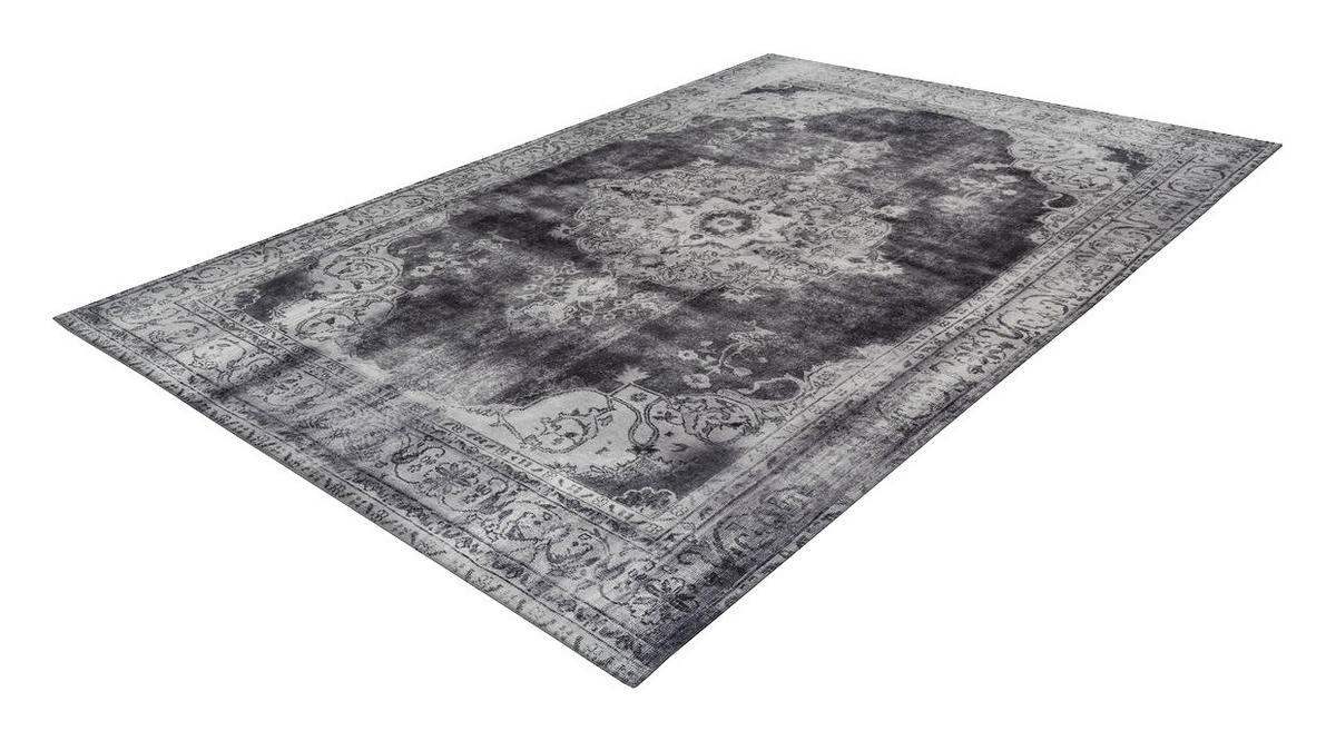 360Living Teppich Vintage hellgrau B/L: ca. 140x200 cm Vintage - hellgrau (140,00/200,00cm) - 360Living