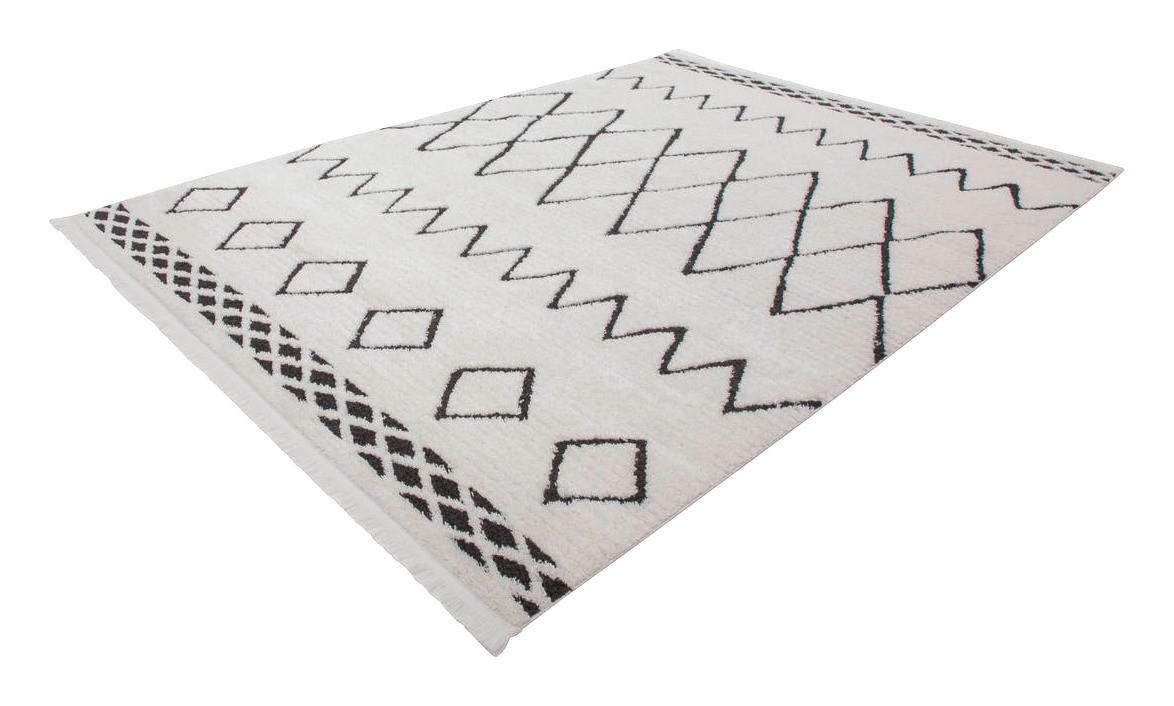 360Living Teppich Agadir schwarz B/L: ca. 200x290 cm Agadir - schwarz (200,00/290,00cm) - 360Living