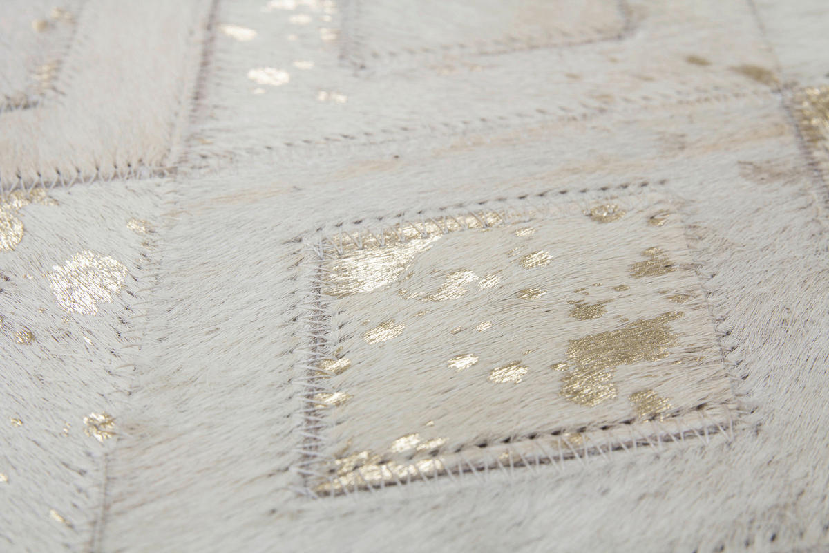 360Living Teppich Dazzle elfenbein B/L: ca. 80x150 cm Dazzle - gold/elfenbein (80,00/150,00cm) - 360Living