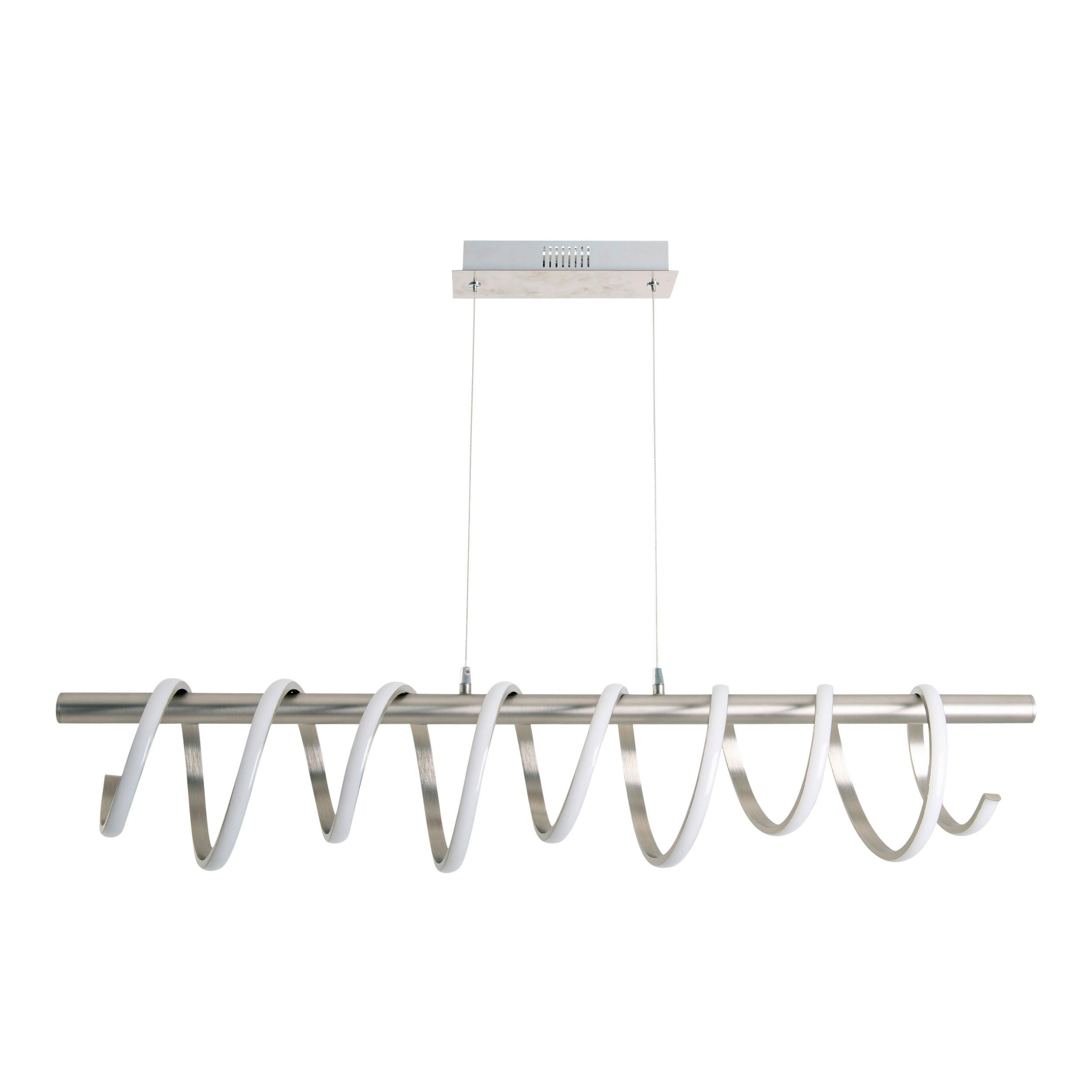 Näve Leuchten Pendelleuchte 7087750 nickel matt Metall B/H/T: ca. 20x150x100 cm null 1 Brennstellen Belleza - nickel matt (20,00/150,00/100,00cm) - Näve Leuchten
