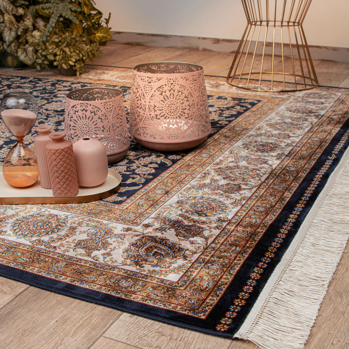 Obsession Teppich My Babylon of Obsession blau B/L: ca. 80x150 cm My Babylon of Obsession - blau (80,00/150,00cm) - Obsession