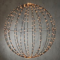 Giftsome LED-Dekoleuchte schwarz Kunststoff D: ca. 60 cm LED-Kugel - schwarz (60,00cm) - Giftsome