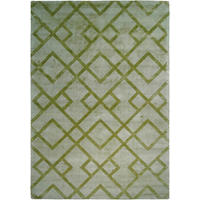 Kayoom Kurzflorteppich Luxury 310 elegant grün B/H/L: ca. 80x0,8x150 cm Luxury 310 - elegant grün (150,00/80,00/0,80cm) - Kayoom