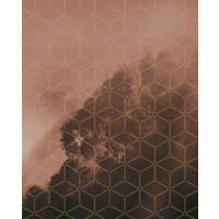 Komar Fototapete Golden Grid B/L: ca. 200x250 cm Golden Grid - (200,00/250,00cm) - Komar