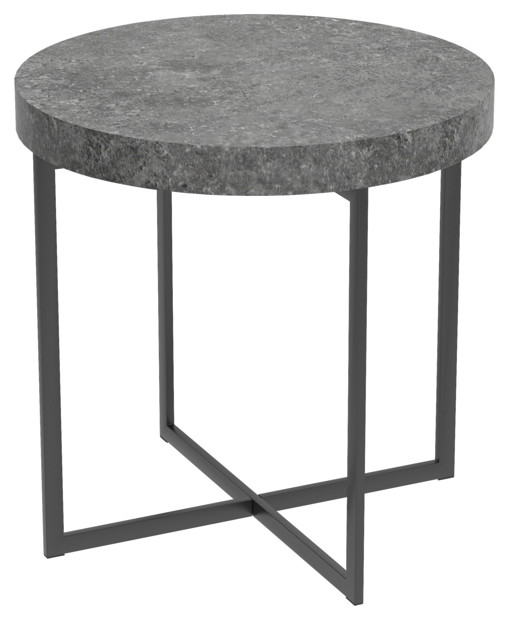 Beistelltisch Celina Beton Optik schwarz B/H/T: ca. 50x50x50 cm Celina - Beton/schwarz (50,00/50,00/50,00cm)