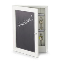 Zeller Schlüsselkasten Tafel weiß MDF B/H/L: ca. 5x30x22 cm Tafel - weiß (22,00/5,00/30,00cm) - Zeller