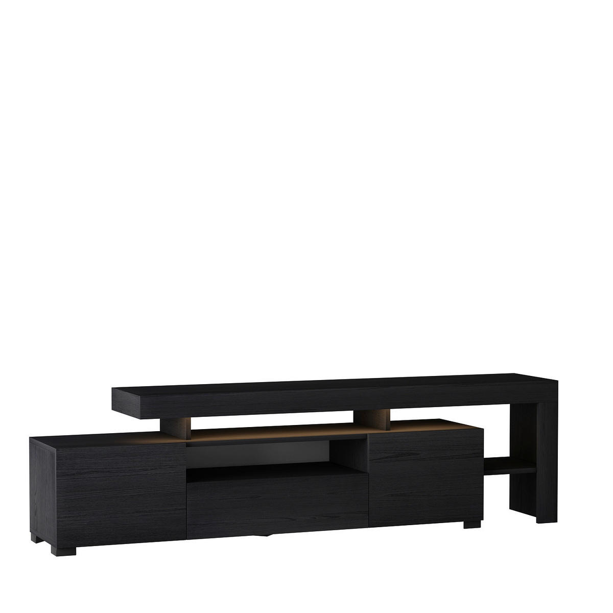 TV-Lowboard 9055 schwarz B/H/T: ca. 192x53x37 cm 9055 - schwarz (192,00/53,00/37,00cm) - moebel17
