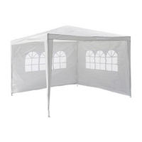 VCM Pavillon weiß Stahlrohr B/H/L: ca. 300x197x300 cm Pavillon_3x3m_2_Seitenteile - weiß (300,00/300,00/197,00cm) - VCM