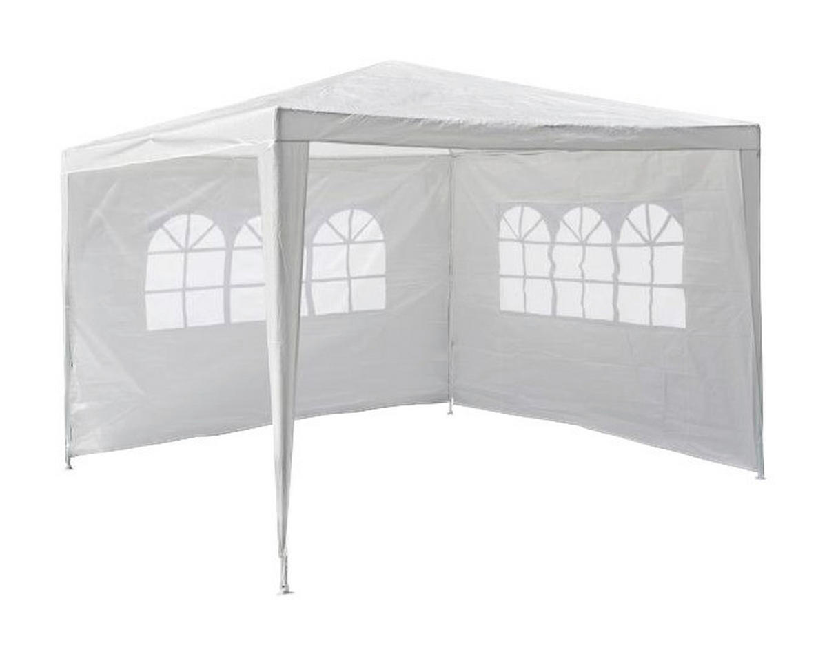VCM Pavillon weiß Stahlrohr B/H/L: ca. 300x197x300 cm Pavillon_3x3m_2_Seitenteile - weiß (300,00/300,00/197,00cm) - VCM