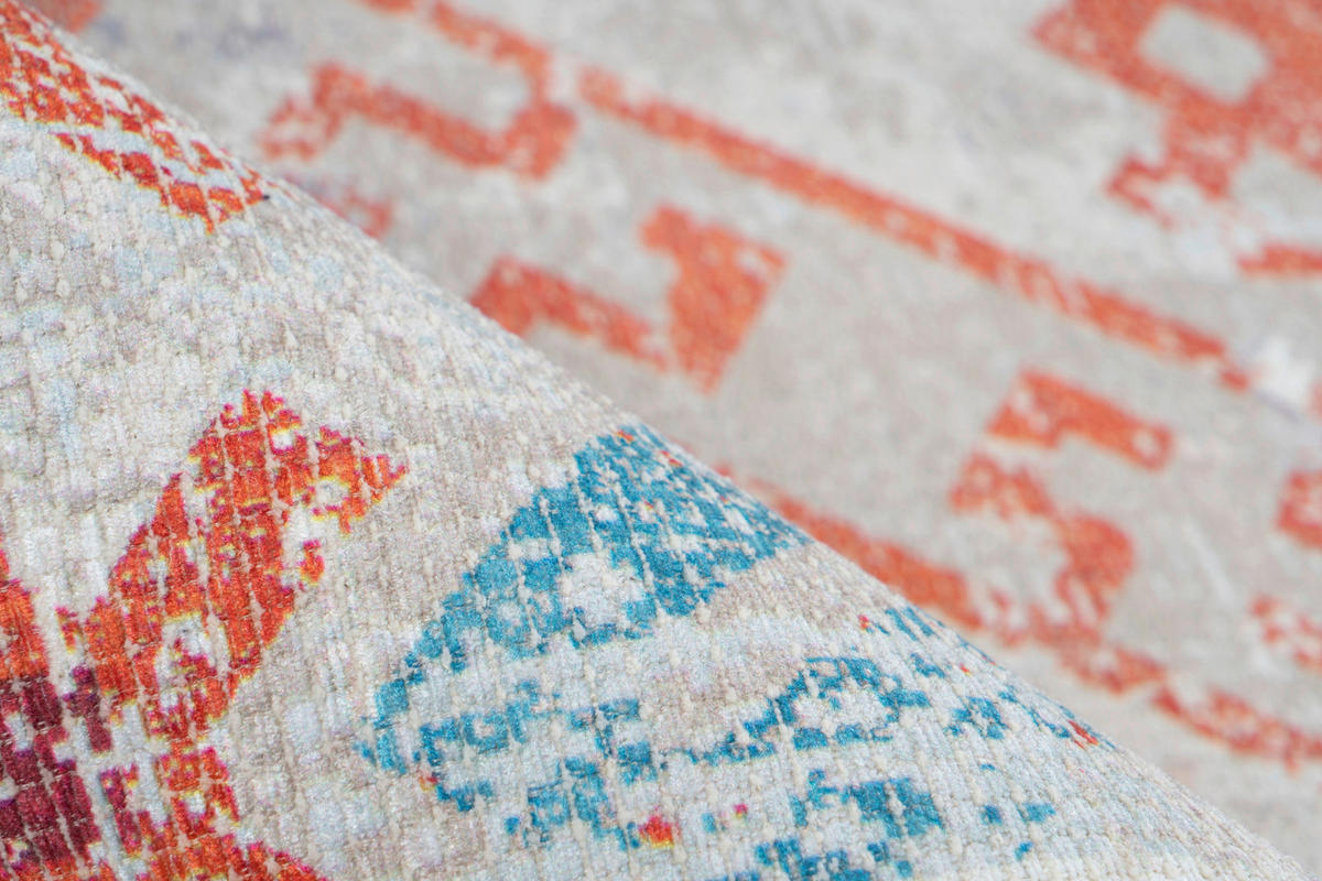360Living Teppich Indiana multicolor B/L: ca. 80x150 cm Indiana - orange/multicolor (80,00/150,00cm) - 360Living