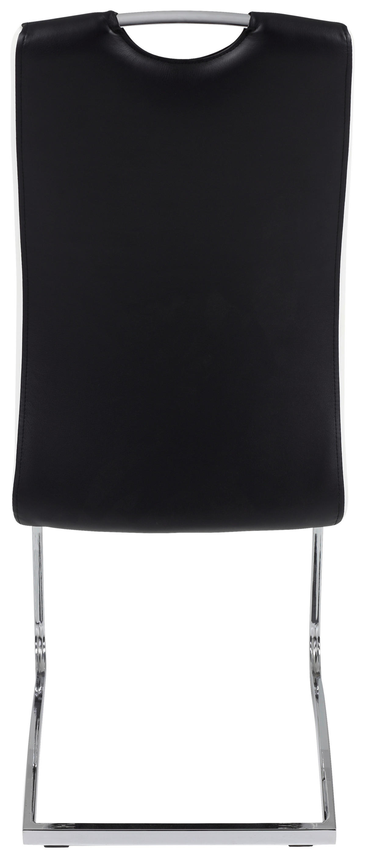 Schwingstuhl Tabea 4er Set schwarz weiß Kunstleder Kunstleder B/H/T: ca. 43x99x61 cm Tabea 4er Set - weiß/schwarz (43,00/99,00/61,00cm) - Hela