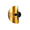 Opviq Wandleuchte Sivani gold schwarz Metall B/H/T/L: ca. 13x30x13x17 cm E27 1 Brennstellen Sivani - gold/schwarz (17,00/13,00/30,00cm) - Opviq