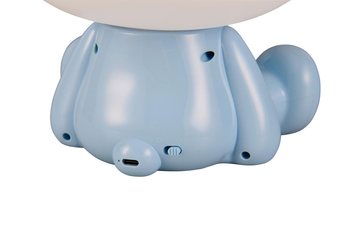 Reality LED Tischleuchte HOPPER blau Kunststoff B/H/T: ca. 19,5x24,5x16,5 cm 1 Brennstellen Hopper - blau (19,50/24,50/16,50cm) - Reality