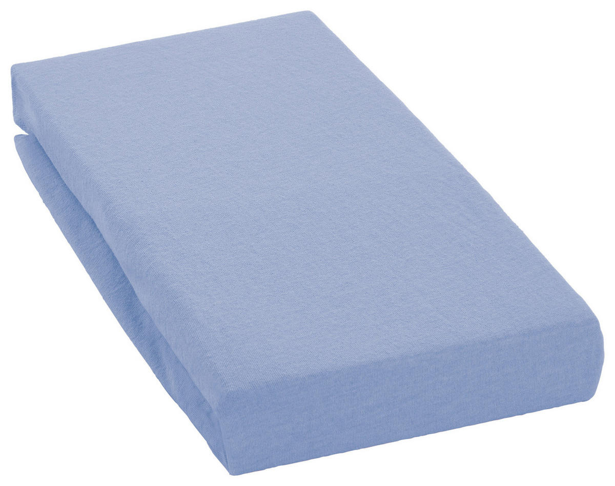 Spannbetttuch Jersey Spannbetttuch_Jersey 100x200cm - hellblau (100,00/200,00cm) - oh cosy