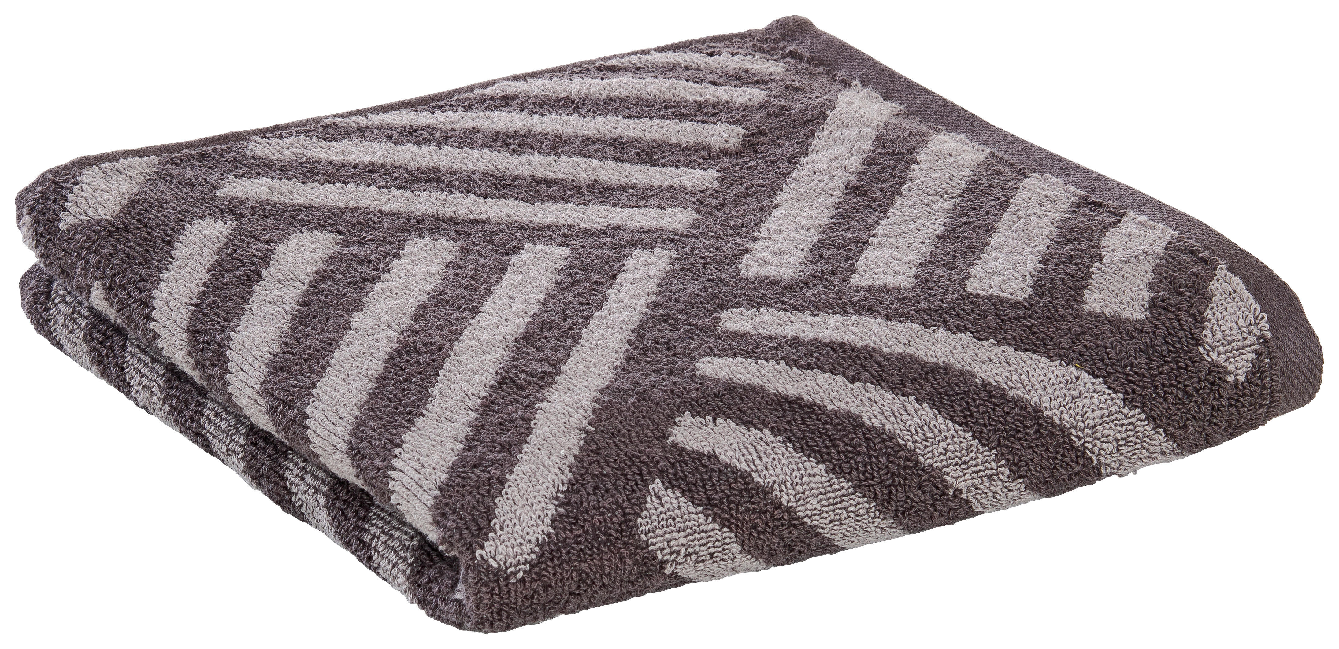 Handtuch Handtuch_Jacquard Parkett - grau (50,00/100,00cm)