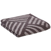 Handtuch Handtuch_Jacquard Parkett - grau (50,00/100,00cm)