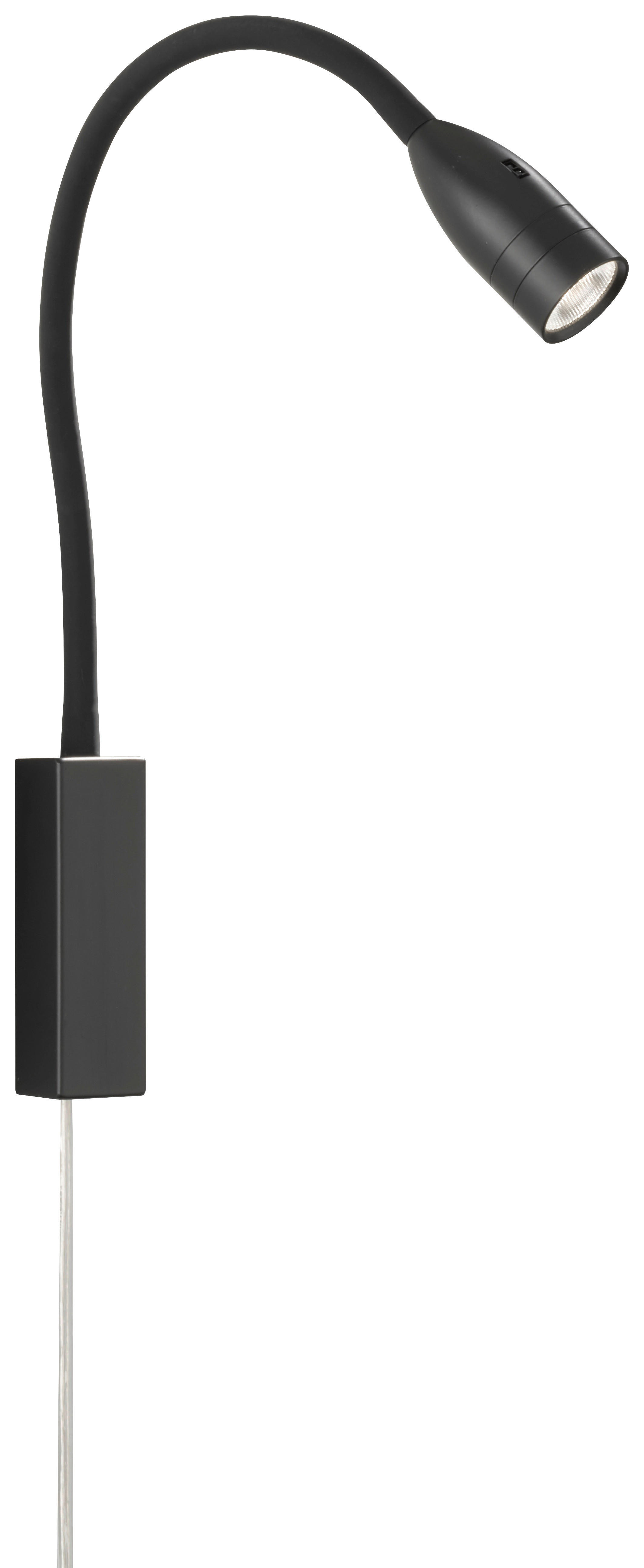 Fischer & Honsel LED-Wandspot 30170 schwarz Metall B/H/T: ca. 4x61x4 cm 1 Brennstellen Sten - schwarz (4,00/61,00/4,00cm) - Fischer & Honsel