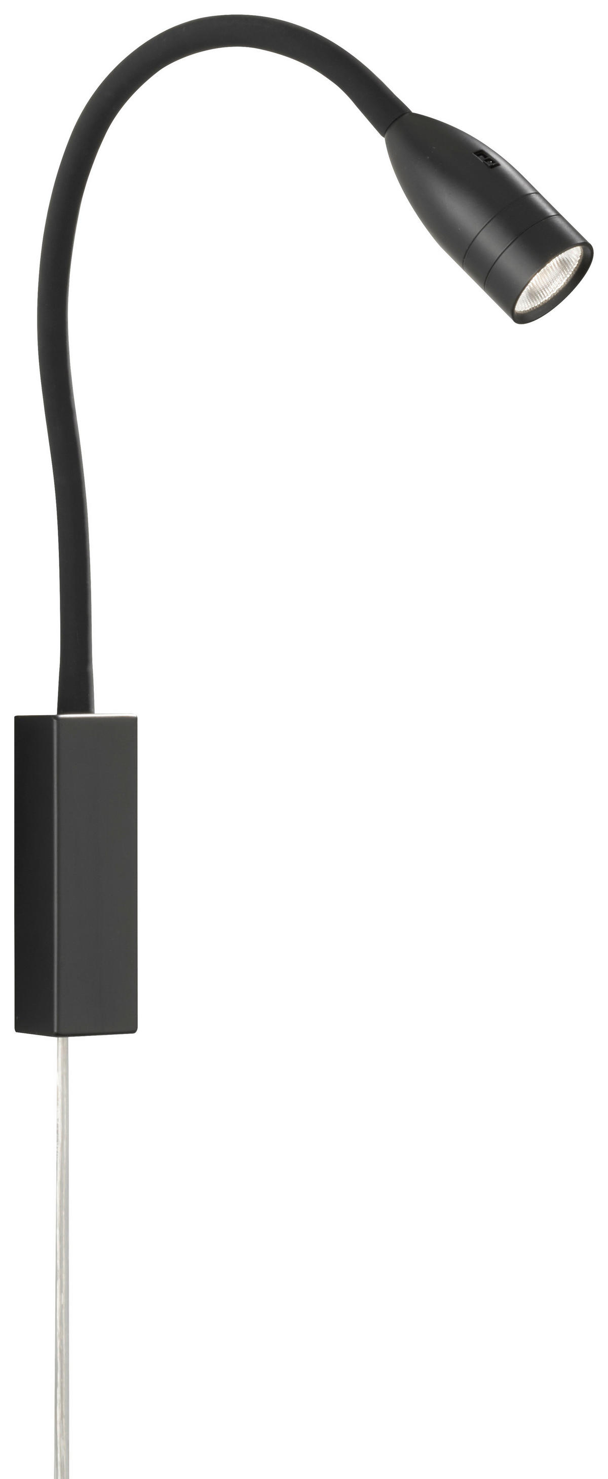Fischer & Honsel LED-Wandspot 30170 schwarz Metall B/H/T: ca. 4x61x4 cm 1 Brennstellen Sten - schwarz (4,00/61,00/4,00cm) - Fischer & Honsel