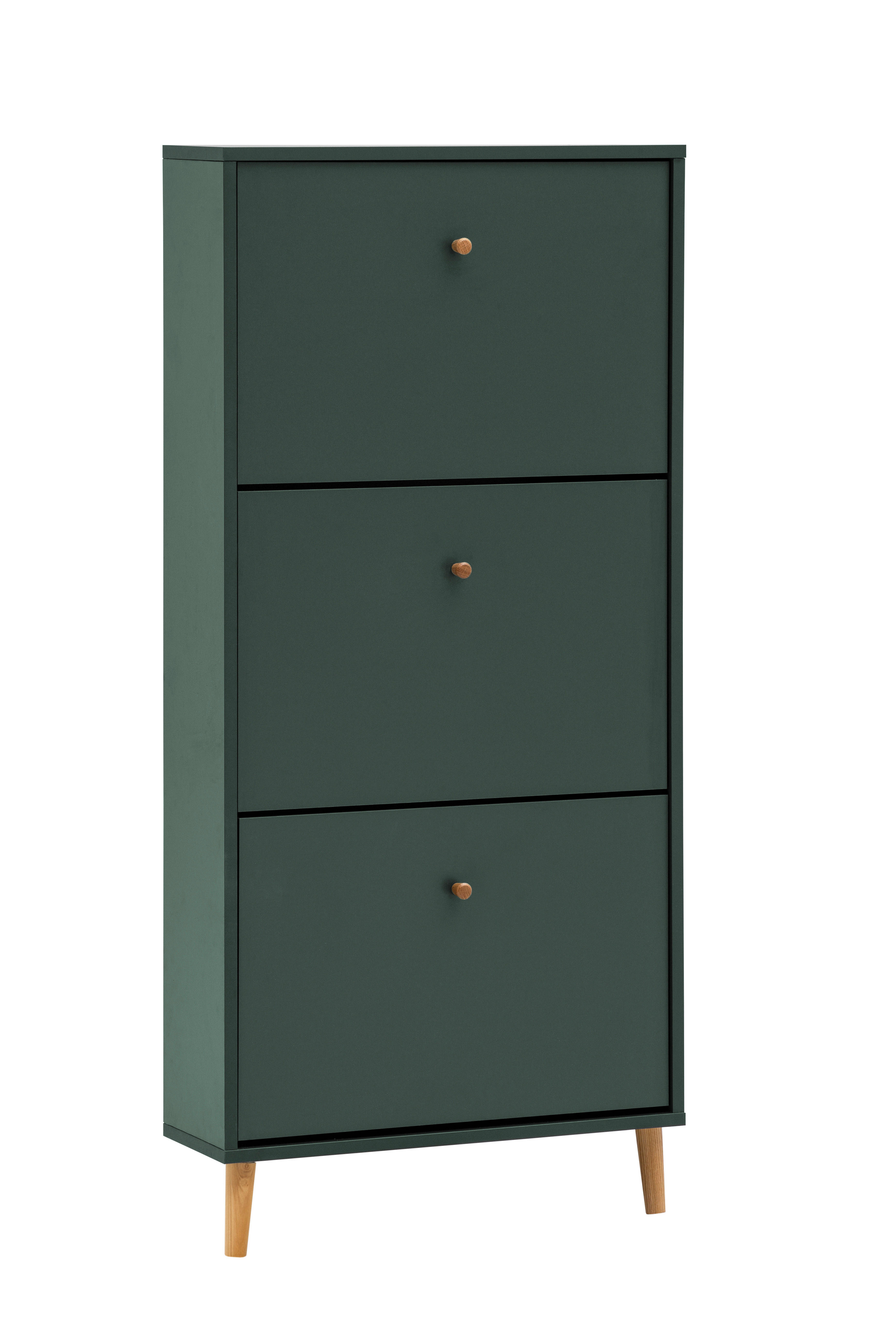Schuhkipper Bjarne waldgrün B/H/T: ca. 59,8x131x20 cm Bjarne - waldgrün (59,80/131,00/20,00cm) - Möbelpartner
