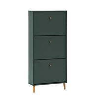 Schuhkipper Bjarne waldgrün B/H/T: ca. 59,8x131x20 cm Bjarne - waldgrün (59,80/131,00/20,00cm) - Möbelpartner