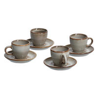 Zeller Espresso-Set taupe Keramik Espressoset_8tlg. - taupe (12,50/27,50/7,00cm) - Zeller