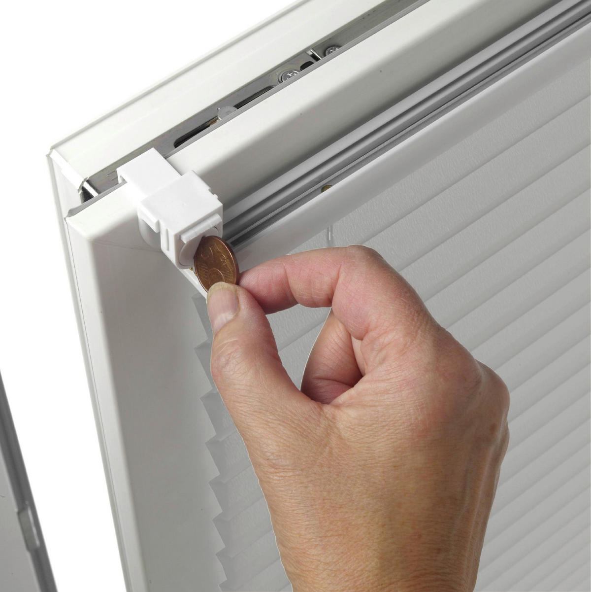 Spannplissee Easyfix Lisa grau B/L: ca. 55x130 cm Easyfix Lisa - grau (55,00/130,00cm)