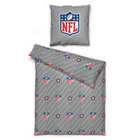 Microfaser Bettwäsche NFL NFL - weiß/rot (135,00/200,00cm) - NFL