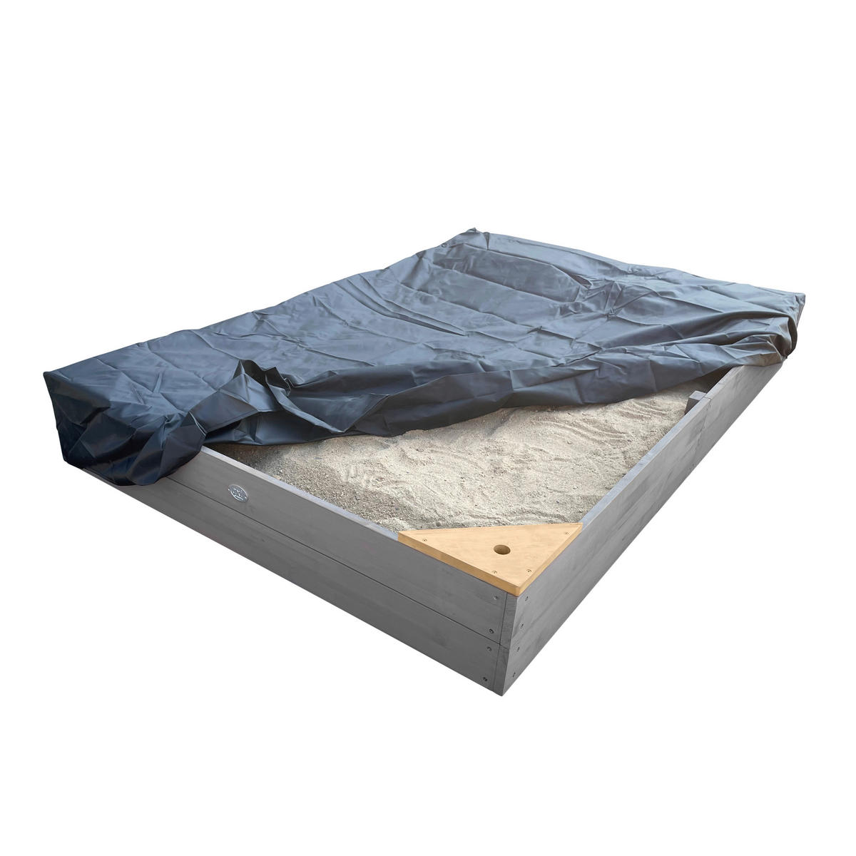 AXI Sandkasten Kelly grau B/H/L: ca. 115x22x180 cm Kelly - braun/grau (180,00/115,00/22,00cm) - AXI
