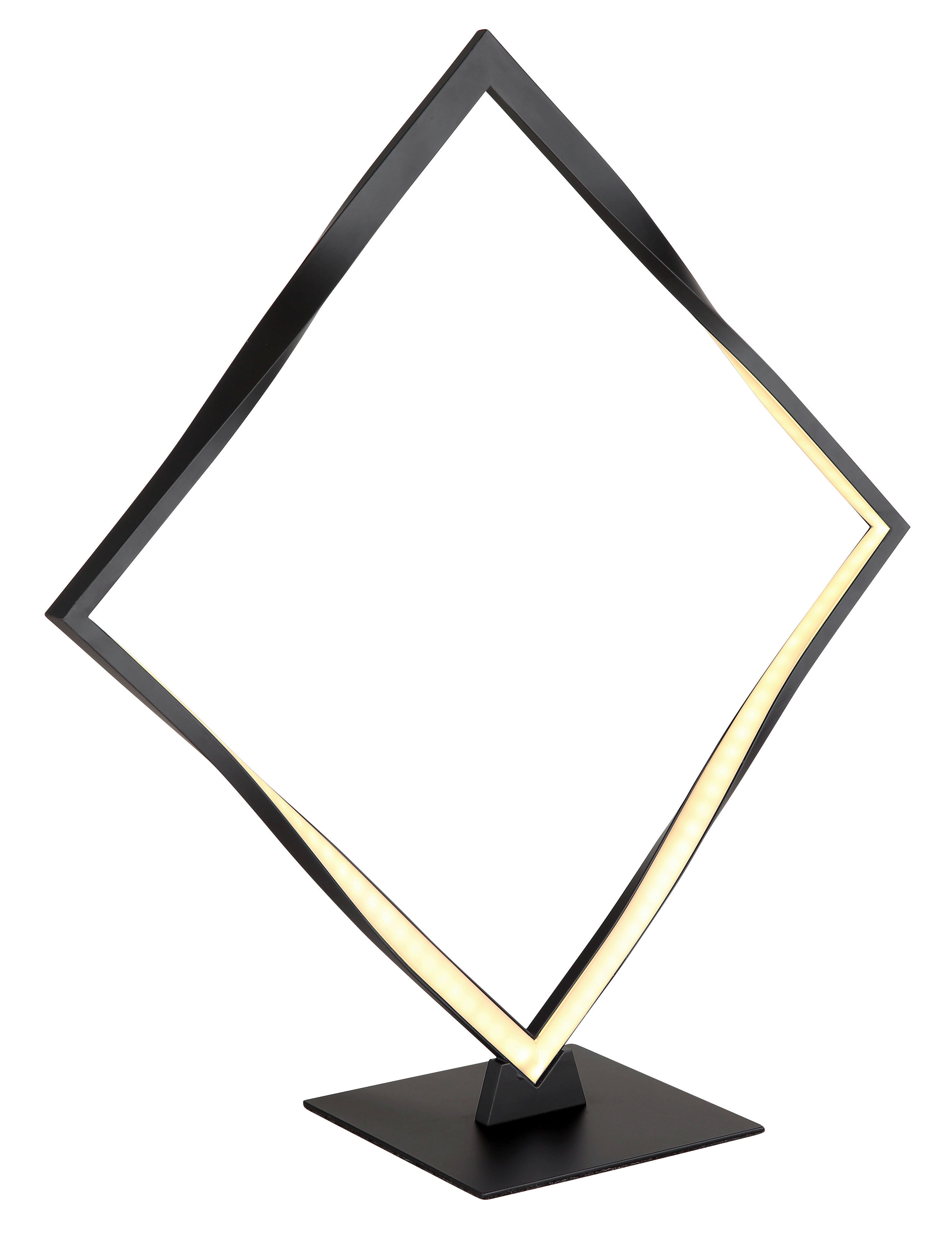 GLOBO LED-Tischleuchte schwarz Opal Kunststoff Metall B/H/T: ca. 14x44,5x42 cm MAXXY - schwarz/Opal (14,00/44,50/42,00cm) - GLOBO