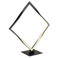 GLOBO LED-Tischleuchte schwarz Opal Kunststoff Metall B/H/T: ca. 14x44,5x42 cm MAXXY - schwarz/Opal (14,00/44,50/42,00cm) - GLOBO