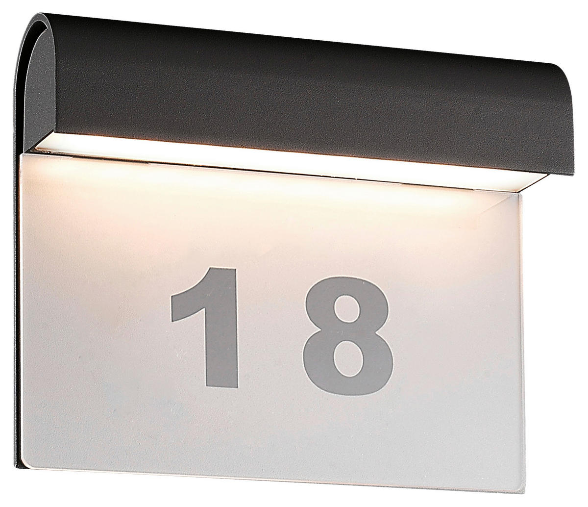 LED-Außenwandleuchte anthrazit B/H/T: ca. 8,5x16x20 cm NOMBUS - anthrazit (8,50/16,00/20,00cm) - Näve Leuchten