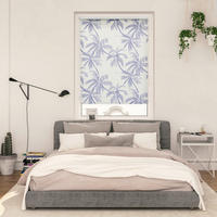 Verdunkelungsrollo Blueprint Palms blau B/L: ca. 90x150 cm Blueprint Palms - blau (90,00/150,00cm) - LICHTBLICK