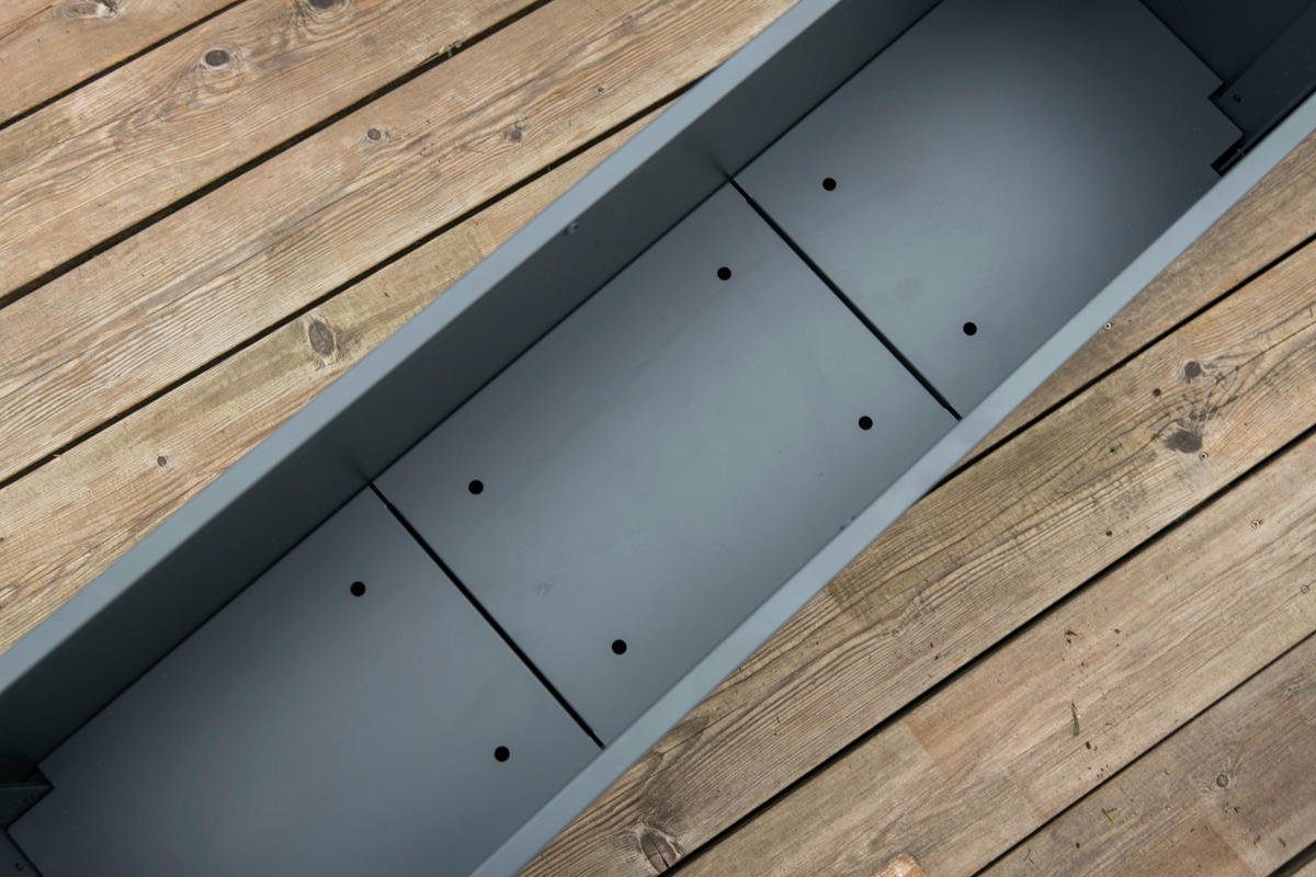 Westmann Pflanzkasten Talus anthrazit Metall B/H/T: ca. 100x77x25 cm Talus - anthrazit (100,00/77,00/25,00cm) - Westmann