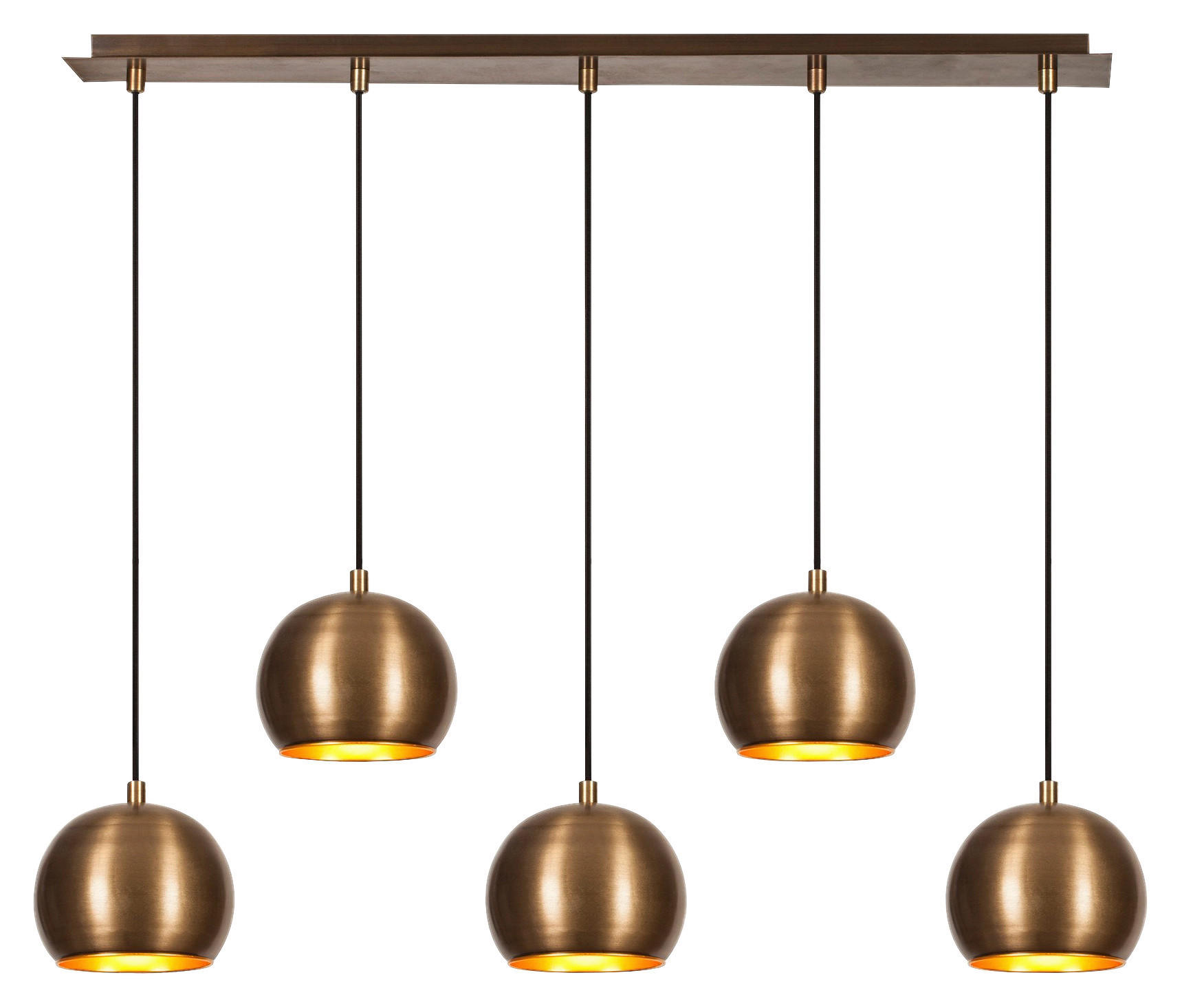 Opviq Pendelleuchte B/H/T/L: ca. 15x108x15x85 cm E27 5 Brennstellen Sivani - (85,00/15,00/108,00cm) - Opviq