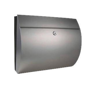 HI Briefkasten Edelstahloptik B/H/T: ca. 38x30,4x13,3 cm Briefkasten Edelstahl 18/8 - Edelstahloptik (38,00/30,40/13,30cm) - HI