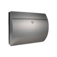 HI Briefkasten Edelstahloptik B/H/T: ca. 38x30,4x13,3 cm Briefkasten Edelstahl 18/8 - Edelstahloptik (38,00/30,40/13,30cm) - HI