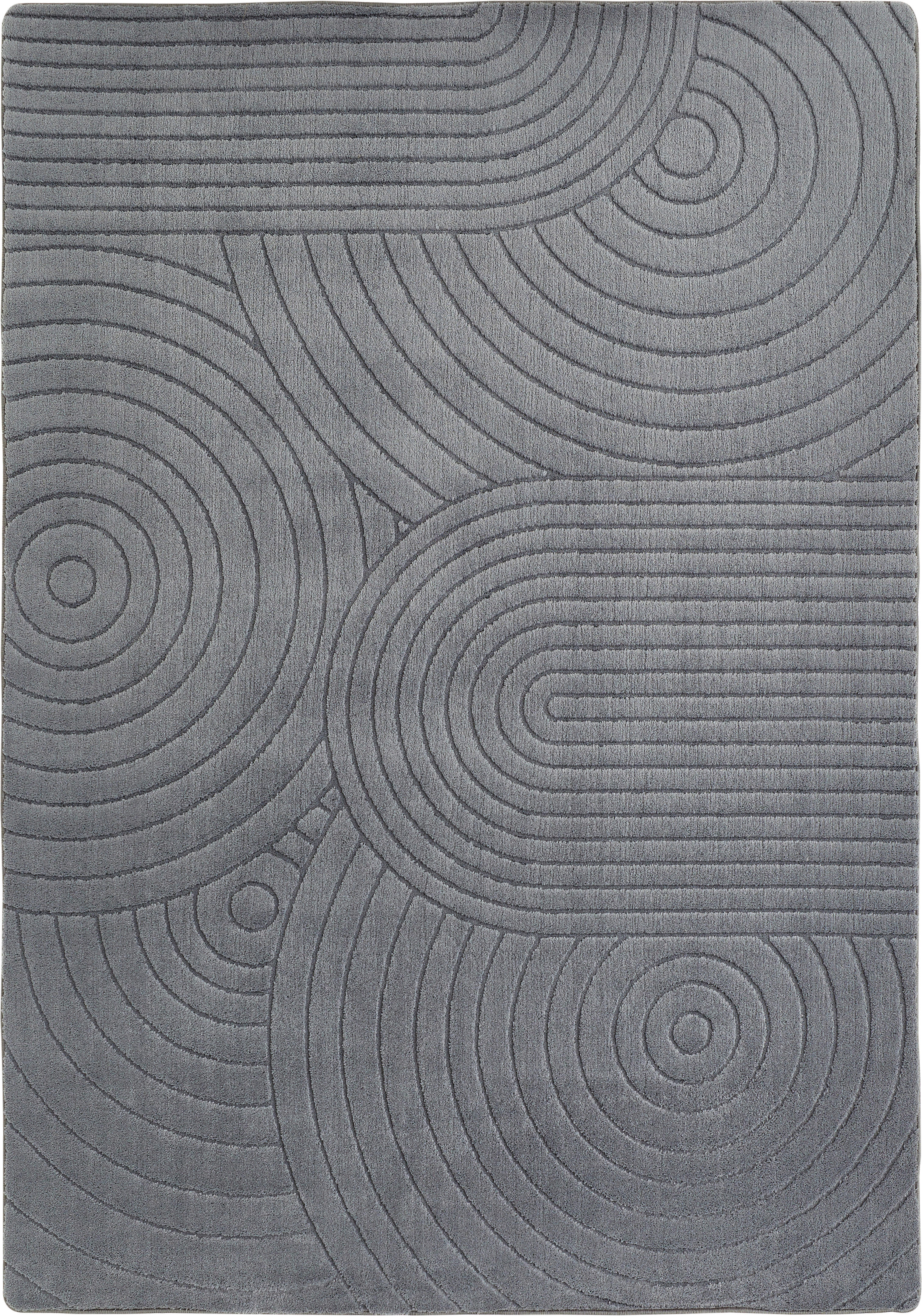 Andiamo Teppich Ferno Geo anthrazit B/L: ca. 80x150 cm Ferno Geo - anthrazit (80,00/150,00cm) - Andiamo