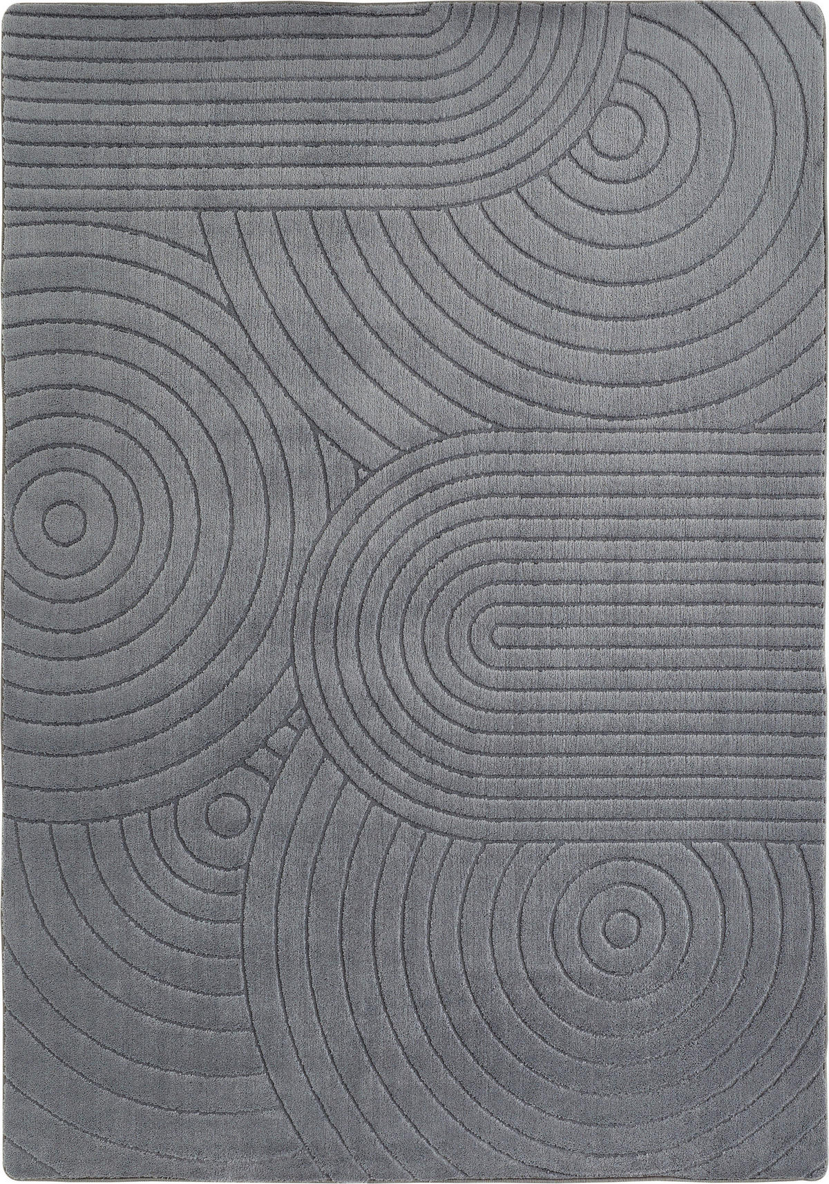 Andiamo Teppich Ferno Geo anthrazit B/L: ca. 80x150 cm Ferno Geo - anthrazit (80,00/150,00cm) - Andiamo