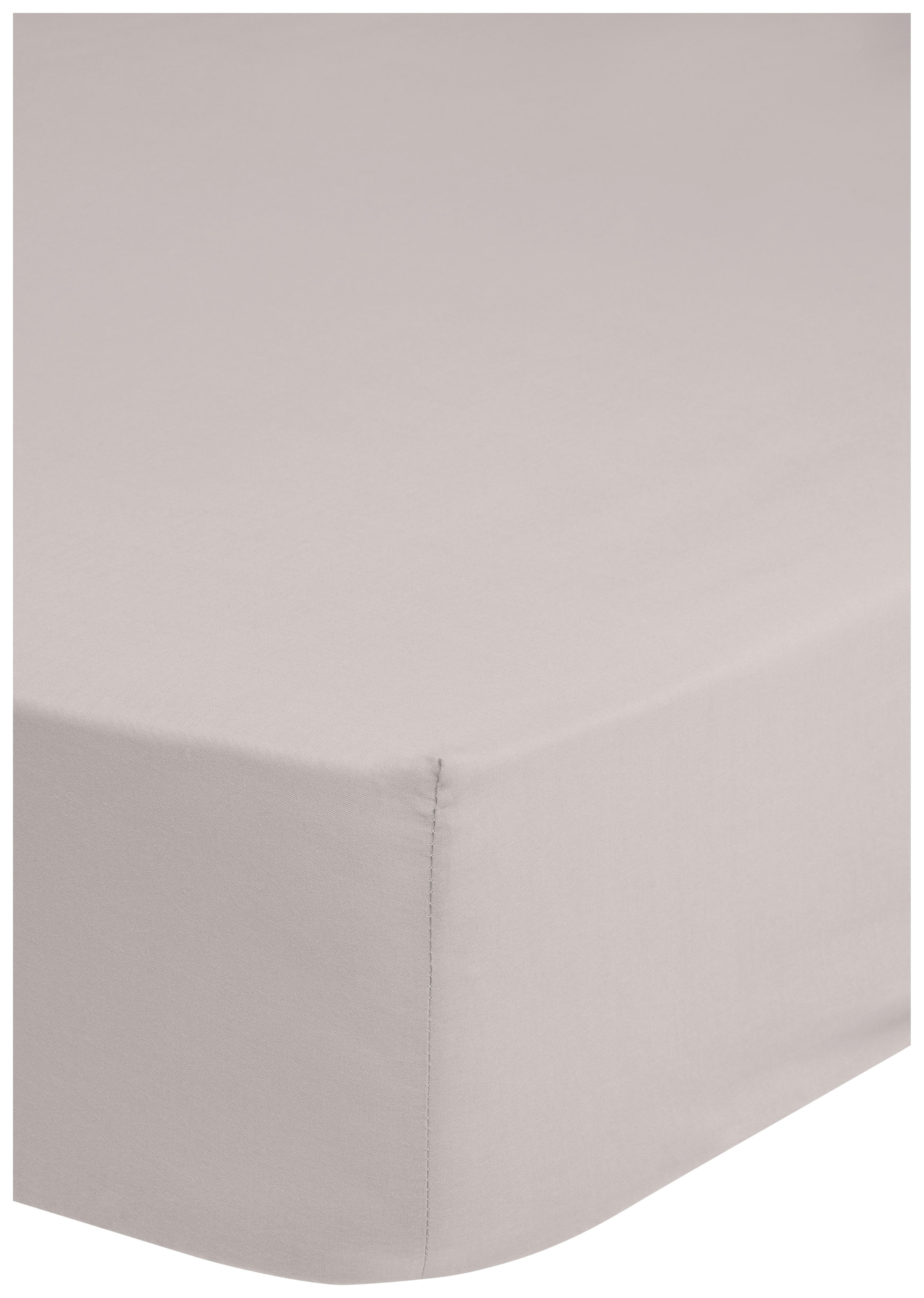 Baumwoll Spannbetttuch Satin Spannbetttuch-Satin 140x200cm - sand (140,00/200,00cm) - HIP