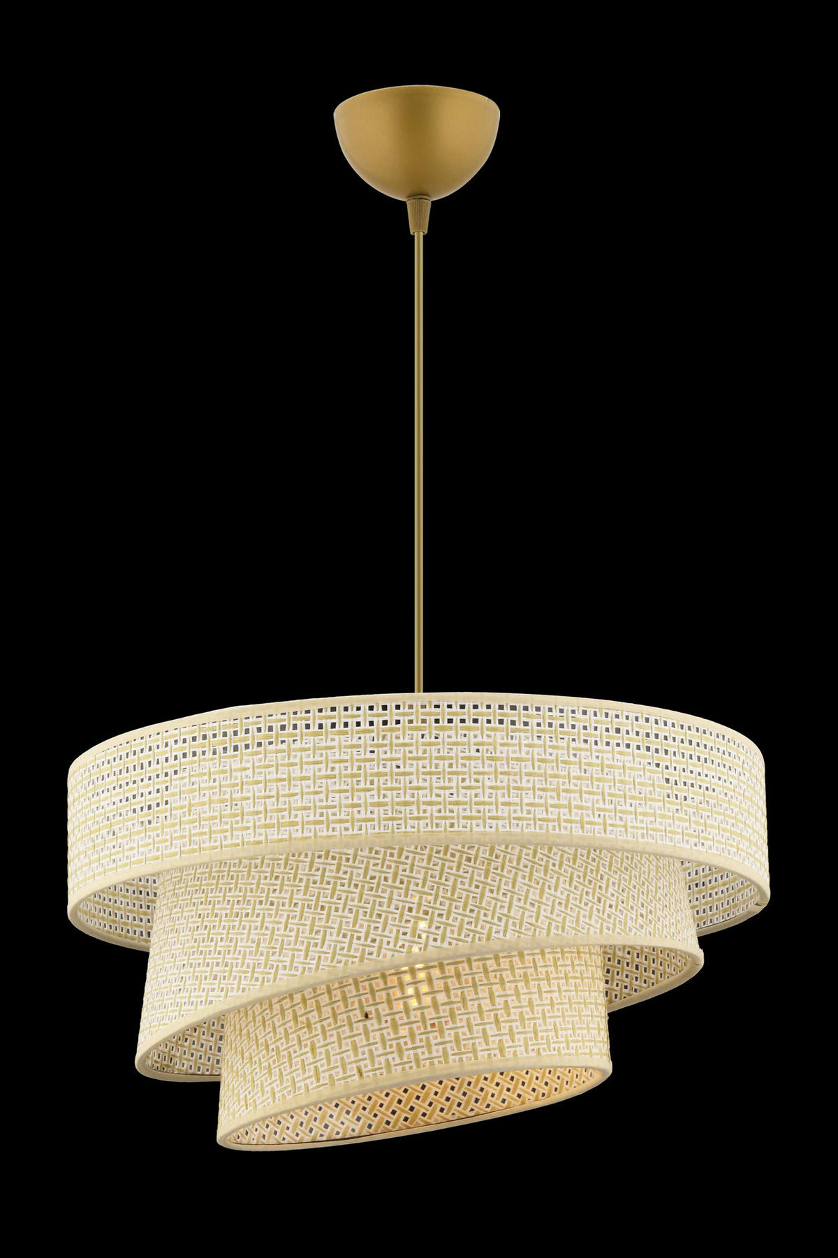 Opviq Pendelleuchte creme Baumwolle Metall B/H/L: ca. 40x72x40 cm E27 1 Brennstellen Couper Hazeran - creme (40,00/40,00/72,00cm) - Opviq